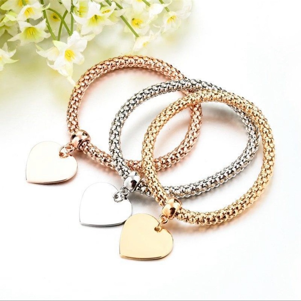 Much Love 3-Piece Charm Bracelets